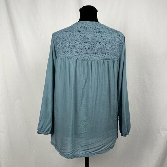 Prana Lace Bayou Blue Robyn Top - Women’s M - Picture 4 of 6